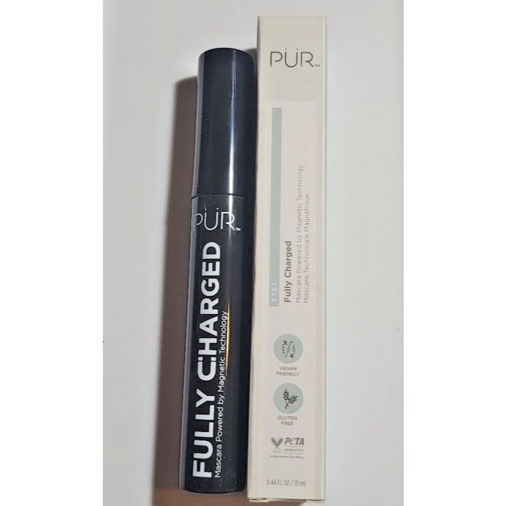 PUR Fully Charged Mascara Magnetic Technology Color Shade Black EyeLash 13ml NIB